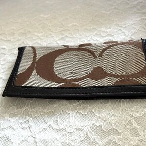 Coach card wallet / checkbook cover